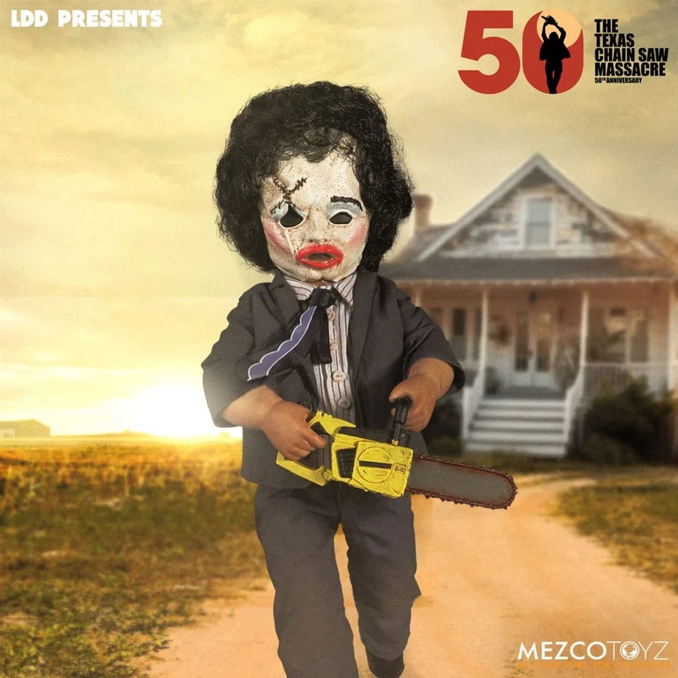 Pre-order July 2025 Mezco Living Dead Dolls Presents Texas Chainsaw Massacre (1974) Leatherface Deluxe Edition