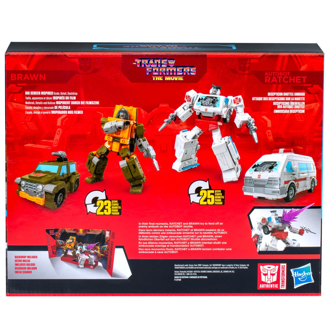 Transformers Studio Series: Deluxe The Transformers: The Movie Brawn & Autobot Ratchet 2-Pack