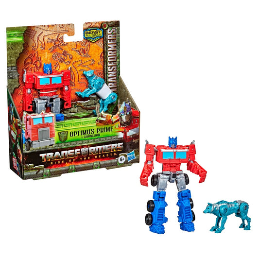 Transformers: Rise of the Beasts - Beast Weaponisers Optimus Prime & Chainclaw Figures