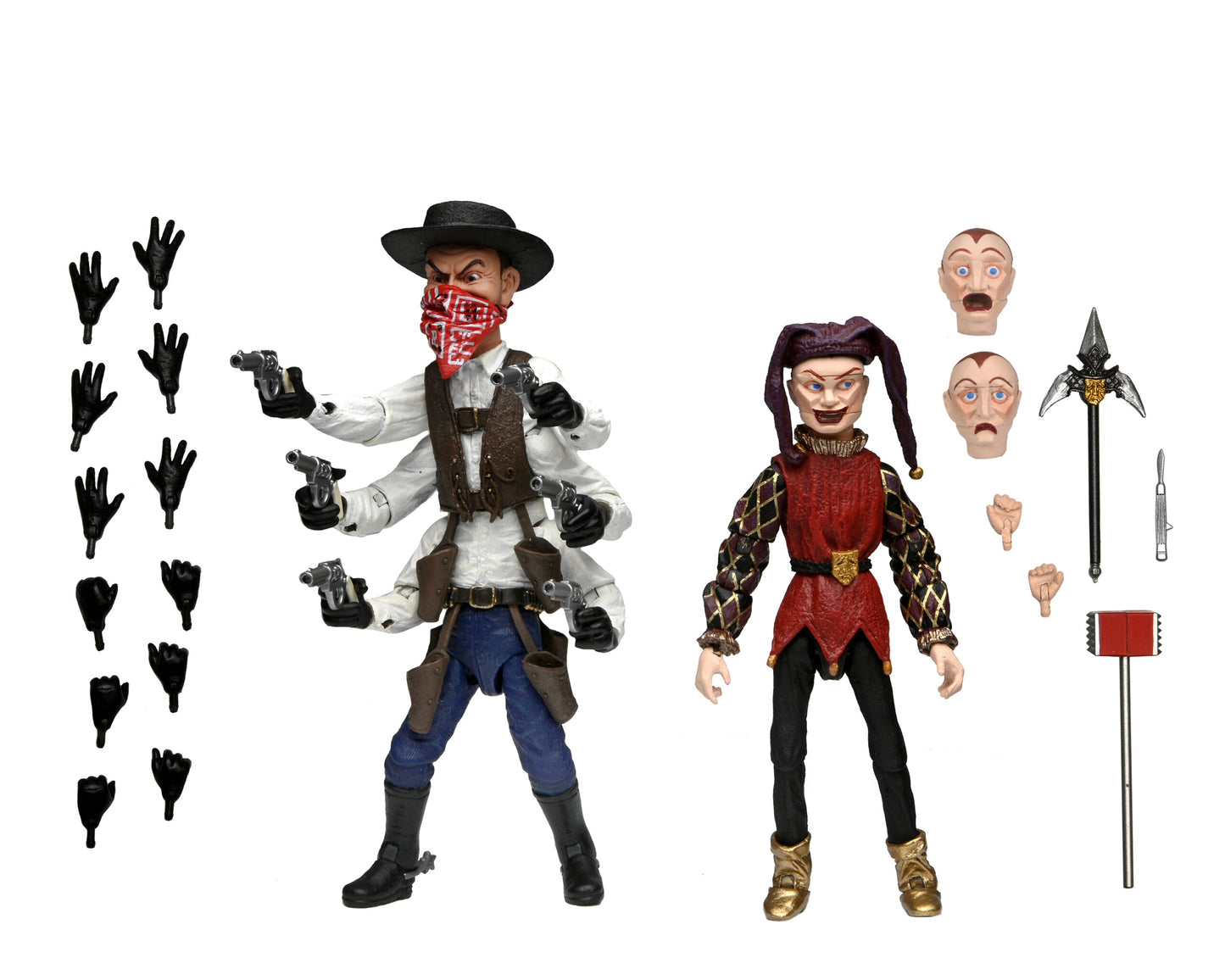 Puppet Master 7″ Scale Action Figures – Ultimate Six-Shooter & Jester 2-pack