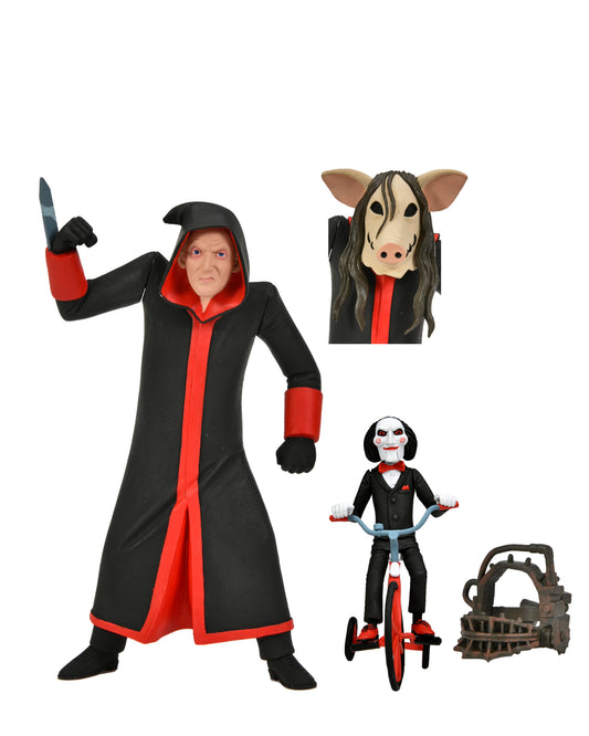 Saw: Toony Terrors Action Figure 2-Pack: Jigsaw Killer & Billy Tricycle