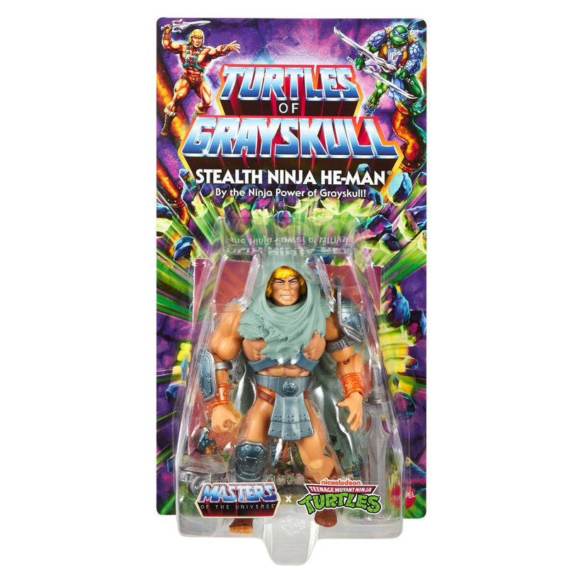 MOTU x TMNT: Turtles of Grayskull Stealth Ninja He-Man Action Figure Origins