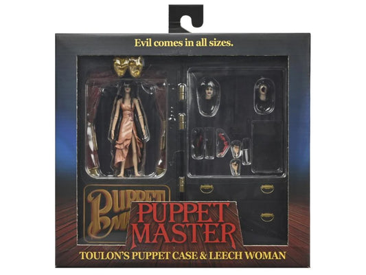 Pre-order February 2025 Puppet Master Leech Woman & Toulon's Puppet Case Figure Set