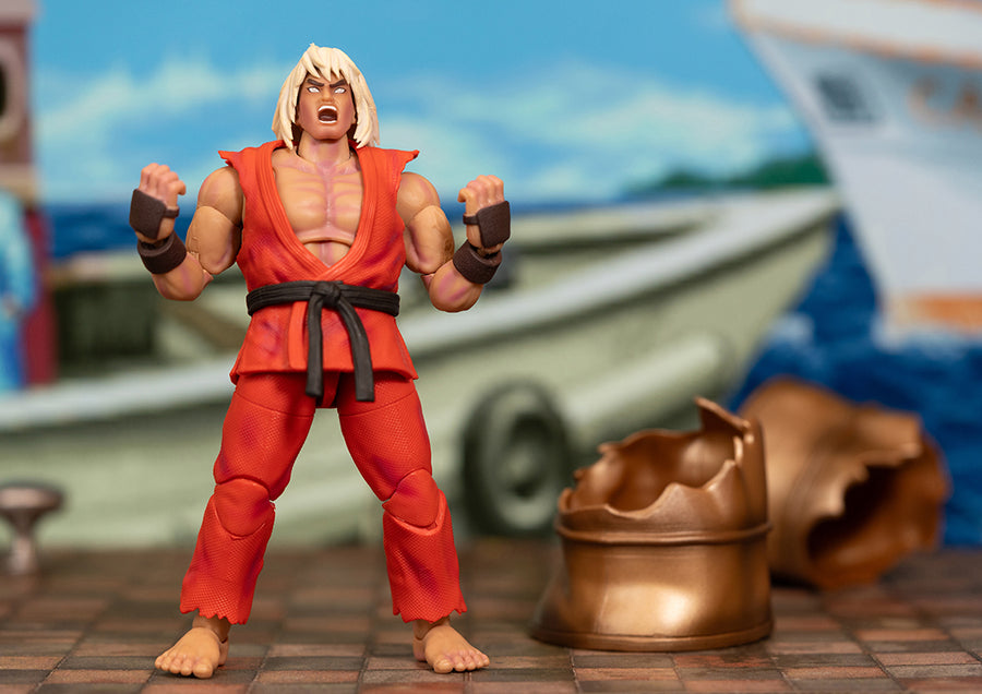 SDCC 2024 Jada Toys 1/12 Ultra Street Fighter II Violent Ken Scaled Action Figure Exclusive