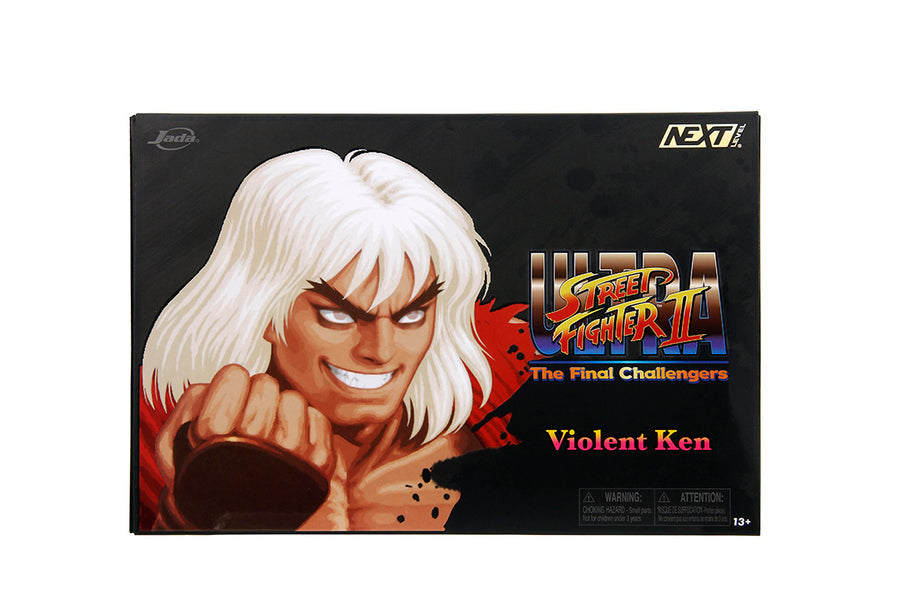 SDCC 2024 Jada Toys 1/12 Ultra Street Fighter II Violent Ken Scaled Action Figure Exclusive