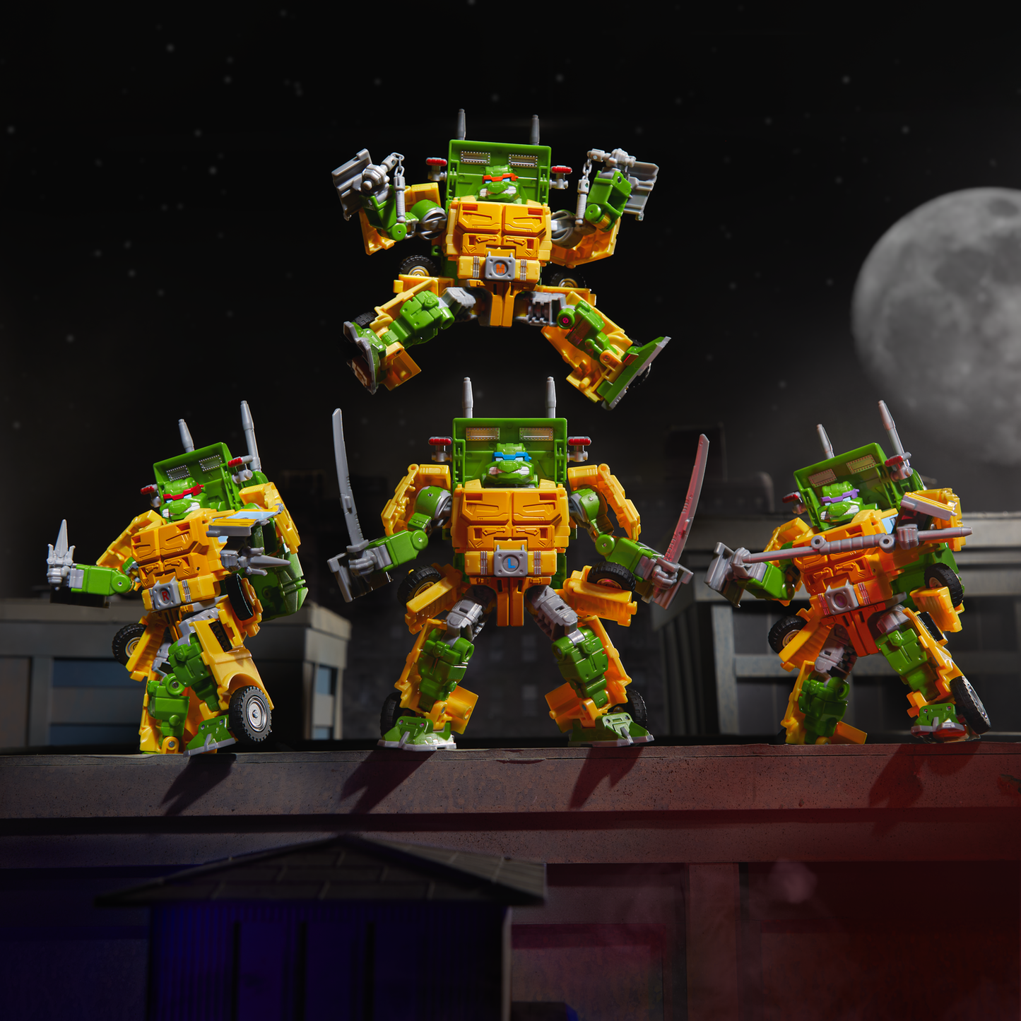 Pre-order September 2024 Transformers Collaborative Teenage Mutant Ninja Turtles x Transformers Party Wallop