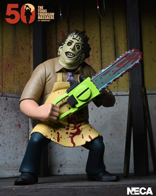 Pre-order July 2024 The Texas Chainsaw Massacre Toony Terrors Leatherface (50th Anniversary)