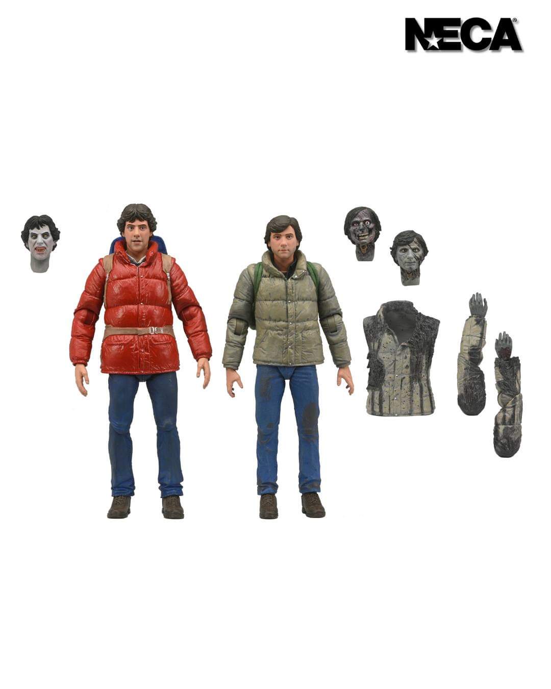 Pre-order January 2025 An American Werewolf in London: Jack and David (2 Pack) - 7" Scale Figures