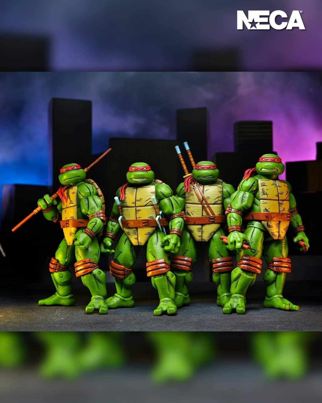 Pre-order January 2025 Teenage Mutant Ninja Turtles (Mirage Comics) Full Set of 4 - Leonardo - Michelangelo - Raphael - Donatello