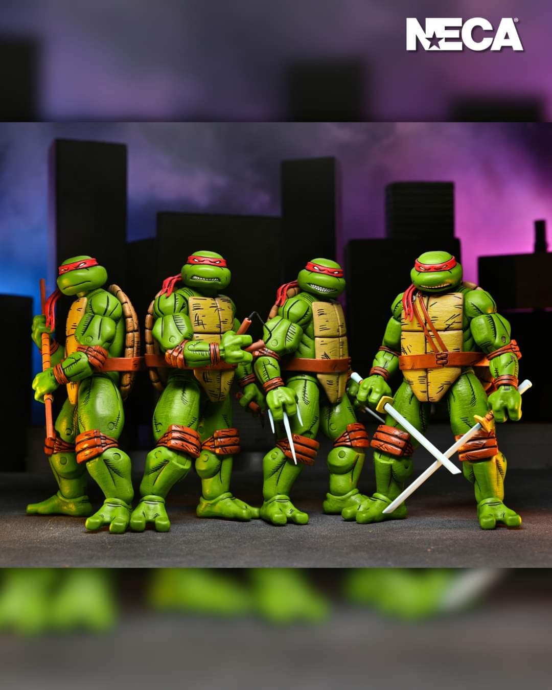 Pre-order January 2025 Teenage Mutant Ninja Turtles (Mirage Comics) Full Set of 4 - Leonardo - Michelangelo - Raphael - Donatello