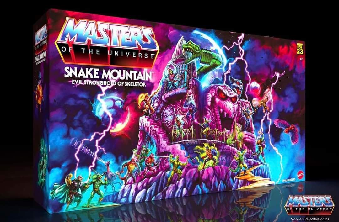 Pre-order August 2023 Masters of the Universe Snake Mountain Playset