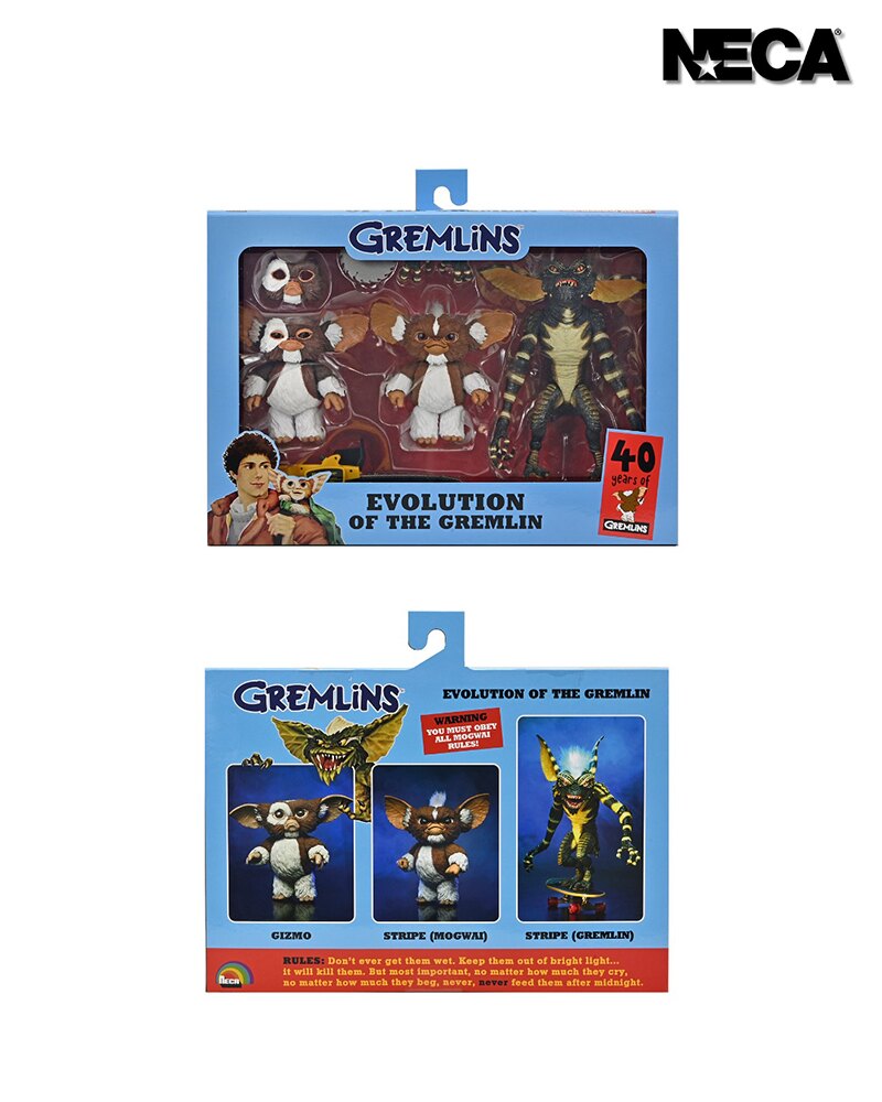 Pre-order February 2025 NECA Gremlins: “Evolution of a Gremlin” 40th Anniversary Box Set