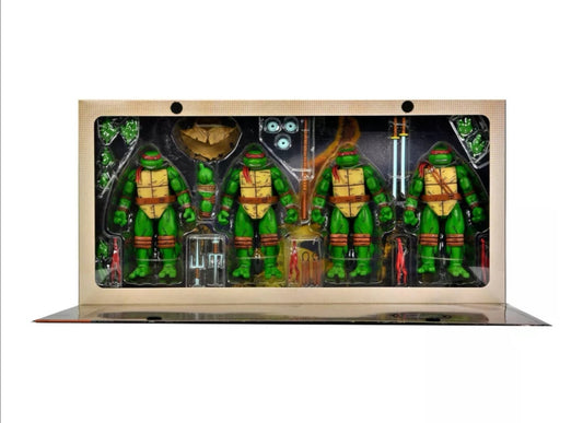 Pre-order December 2023 NECA TMNT (MIRAGE COMICS) Leonardo, Raphael, Michaelangelo, & Donatello (4-PACK) 7” Action Figure