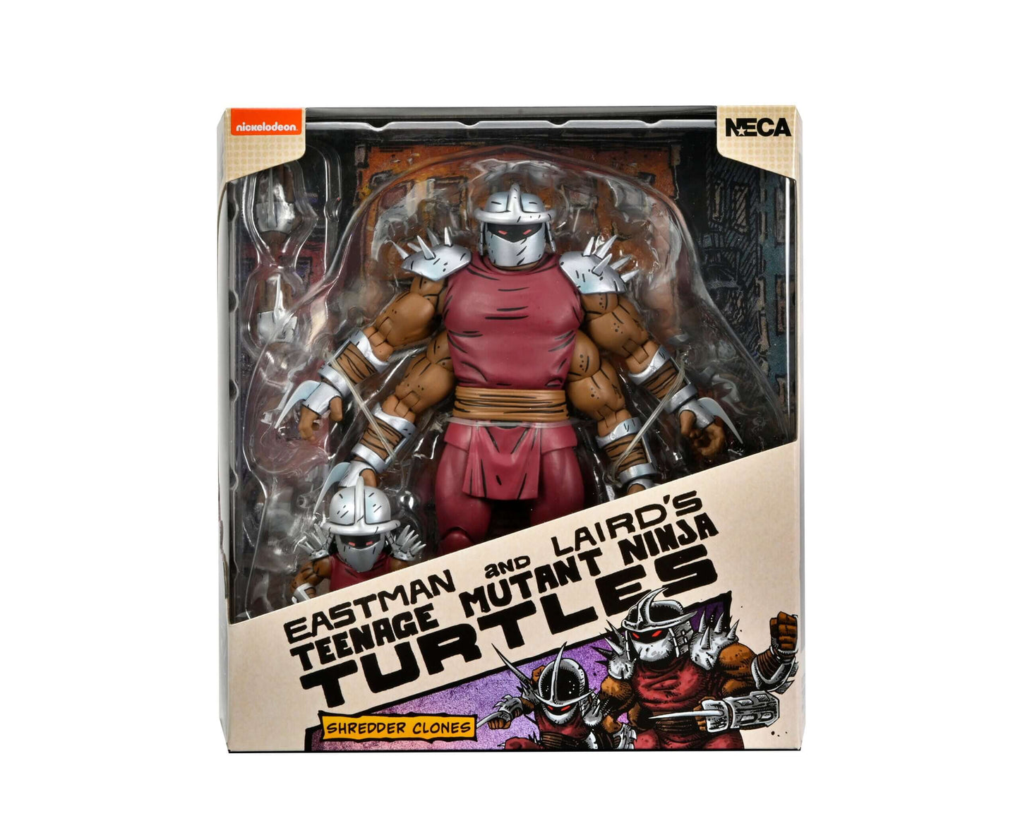 Pre-order June/July 2023 NECA Teenage Mutant Ninja Turtles Shredder Clone & Mini Shredder Mirage Comics 