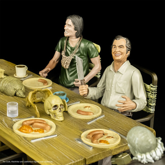 Pre-order March 2025 Trick or Treat Studios Texas Chainsaw Massacre 1974 Dinner Scene Playset