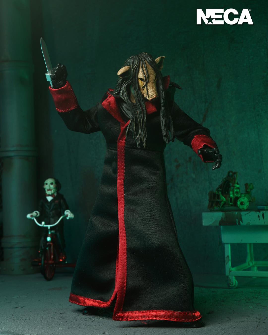 Pre-order April 2025 NECA Saw Ultimate Jigsaw Killer Black Robe Version