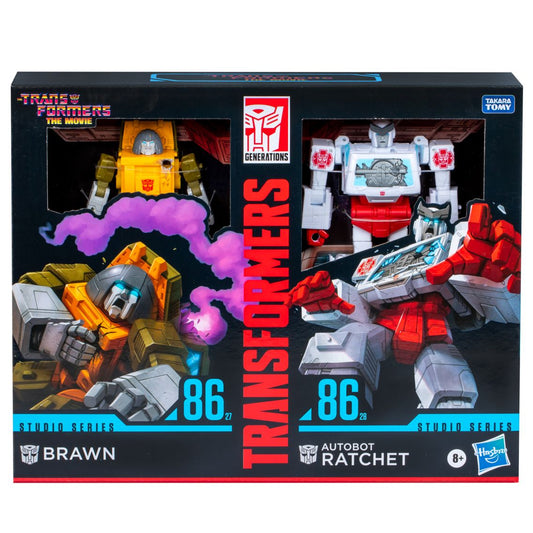 Transformers Studio Series: Deluxe The Transformers: The Movie Brawn & Autobot Ratchet 2-Pack