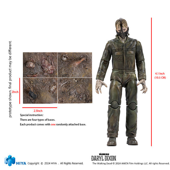 Pre-order June 2025 The Walking Dead Exquisite Mini Action Figure 1/18 Daryl Dixon Dark Eyes Walker 11 cm