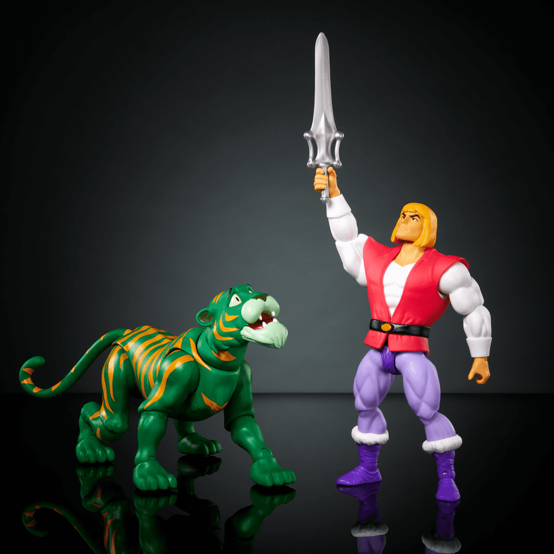 Pre-order August 2024 Masters Of The Universe: Origins: Action Figure 2-Pack: Prince Adam & Cringer