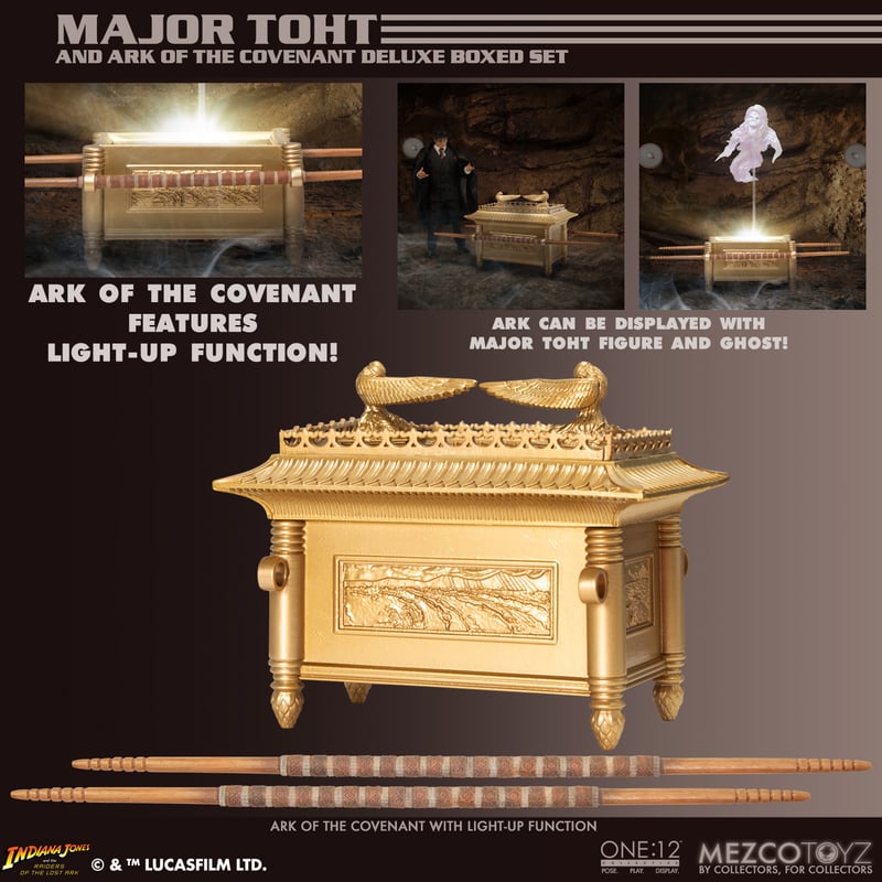 Pre-order September 2024 One:12 Collective Major Toht and Ark of the Covenant Deluxe Boxed Set