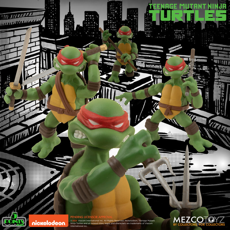 Pre-order June 2024 Mezco 5 POINTS Teenage Mutant Ninja Turtles Deluxe set