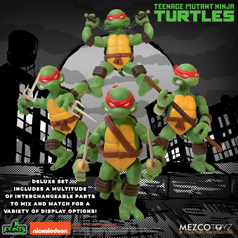 Pre-order June 2024 Mezco 5 POINTS Teenage Mutant Ninja Turtles Deluxe set