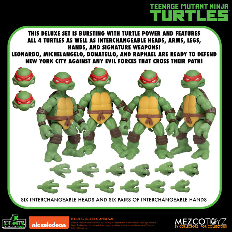 Pre-order June 2024 Mezco 5 POINTS Teenage Mutant Ninja Turtles Deluxe set