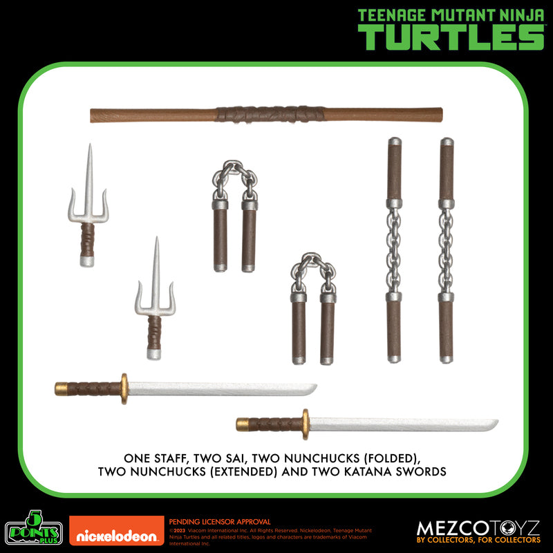 Pre-order June 2024 Mezco 5 POINTS Teenage Mutant Ninja Turtles Deluxe set