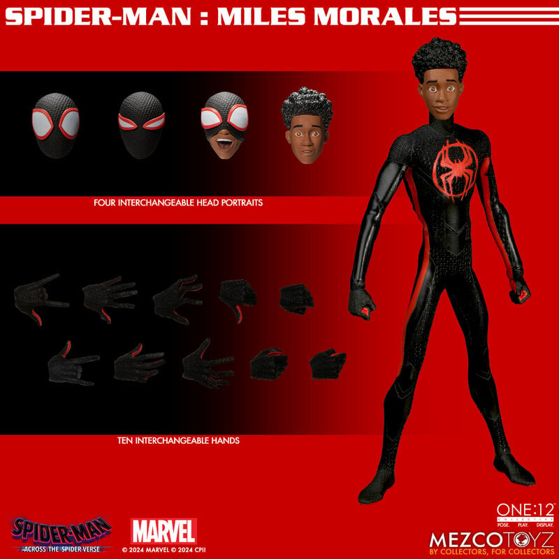 Pre-order January 2025 One:12 Collective Spider-Man: Miles Morales