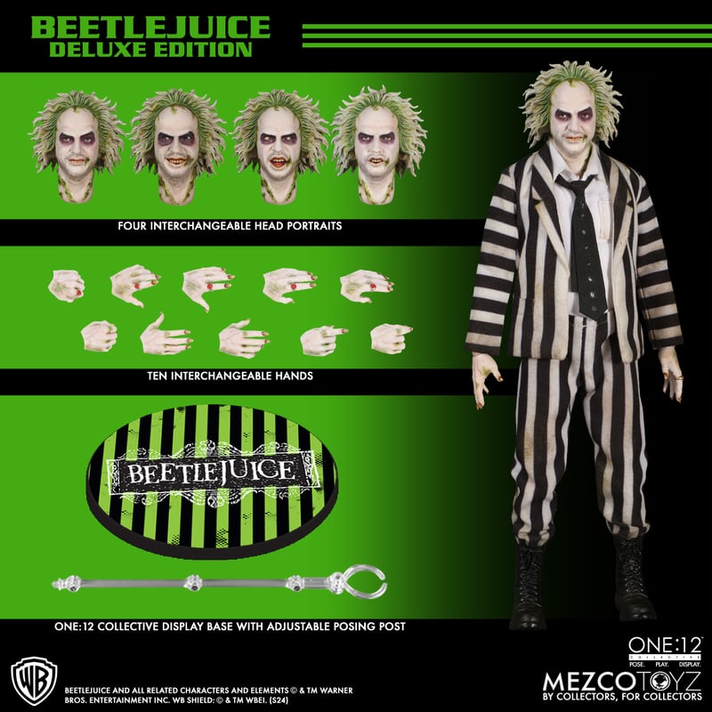 Pre-order August 2025 Beetlejuice Deluxe Edition One:12 Collective Action Figure