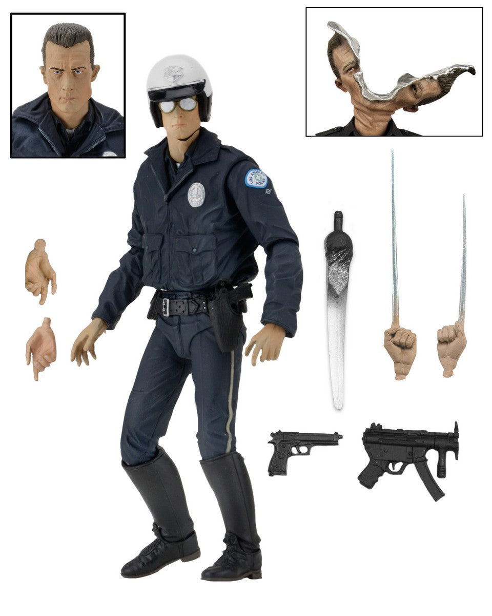 Terminator 2 T-1000 Motorcycle Cop Ultimate Action Figure