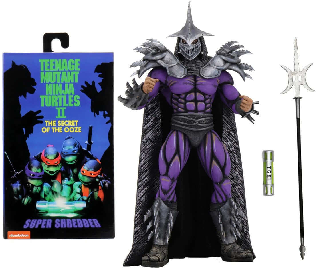 NECA TEENAGE MUTANT NINJA TURTLES 7” INCH SCALE ACTION FIGURE – DELUXE SUPER SHREDDER (SECRET OF THE OOZE) 