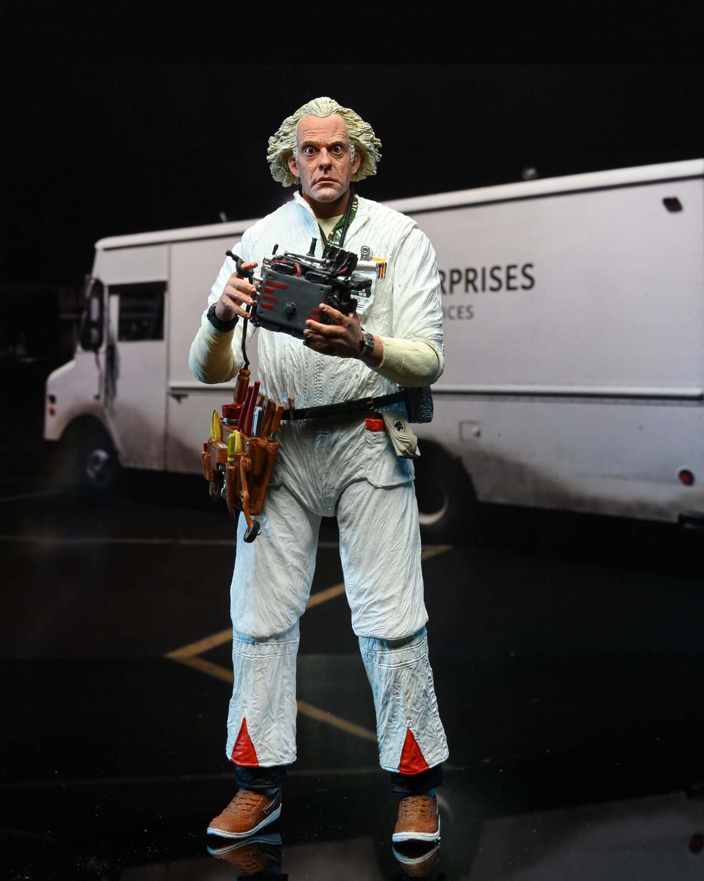 BACK TO THE FUTURE ULTIMATE 7" SCALE ACTION FIGURE - HAZMAT SUIT DOC BROWN