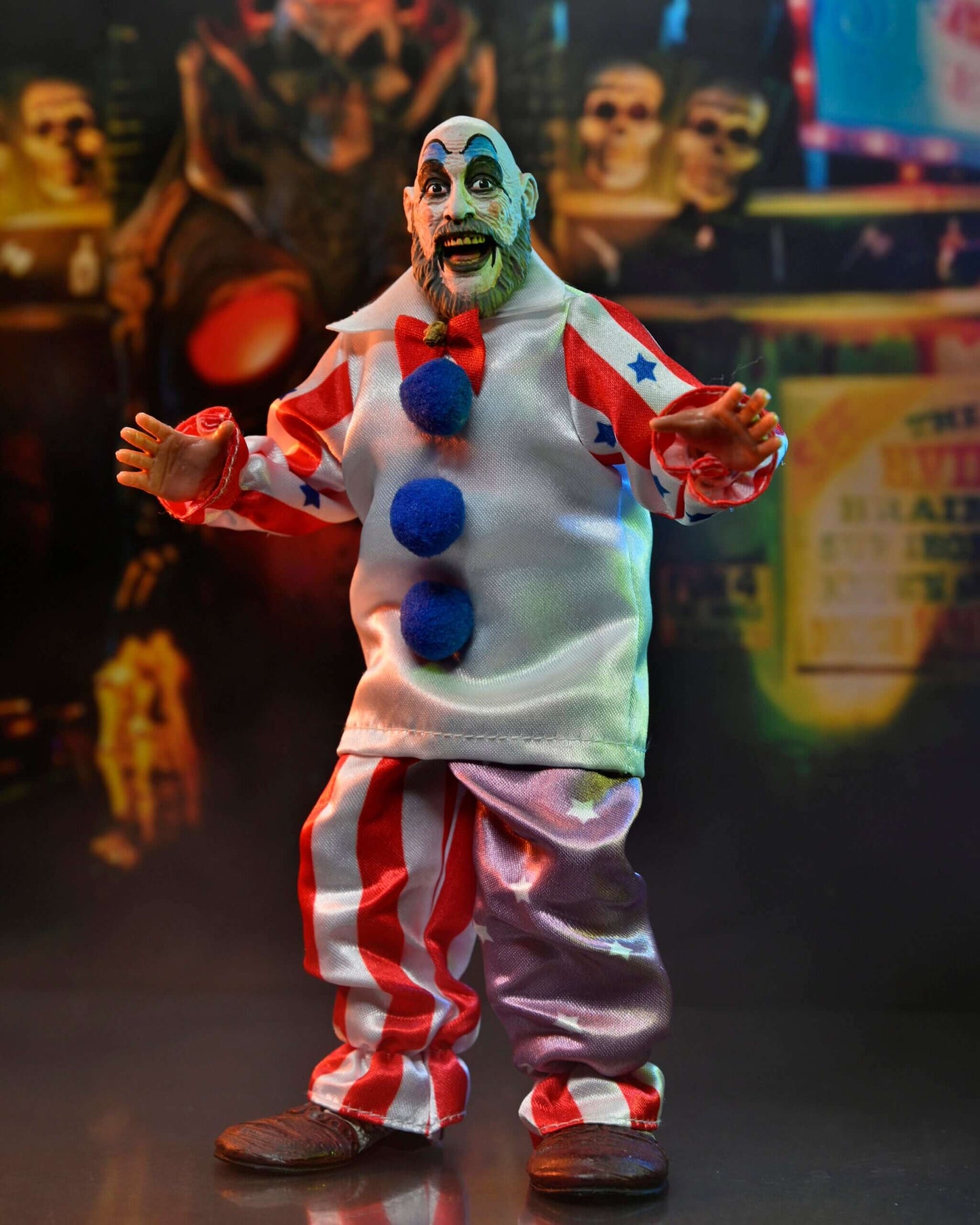 House of 1000 Corpses – 20th Anniversary

8” Clothed Action Figure – Captain Spaulding