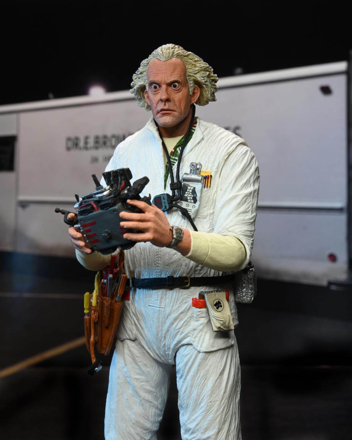 BACK TO THE FUTURE ULTIMATE 7" SCALE ACTION FIGURE - HAZMAT SUIT DOC BROWN