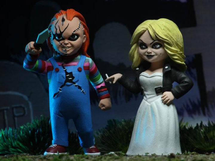 TOONY TERRORS BRIDE OF CHUCKY 2 PACK CHUCKY AND TIFFANY FIGURE