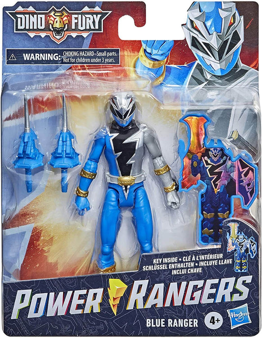 Power Rangers Dino Fury Blue Ranger Hasbro 15cm Action Figure