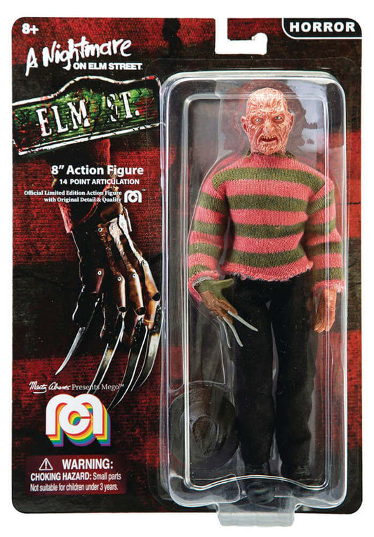 Freddy Krueger Mego 8" Retro Figure Horror A Nightmare On Elm Street