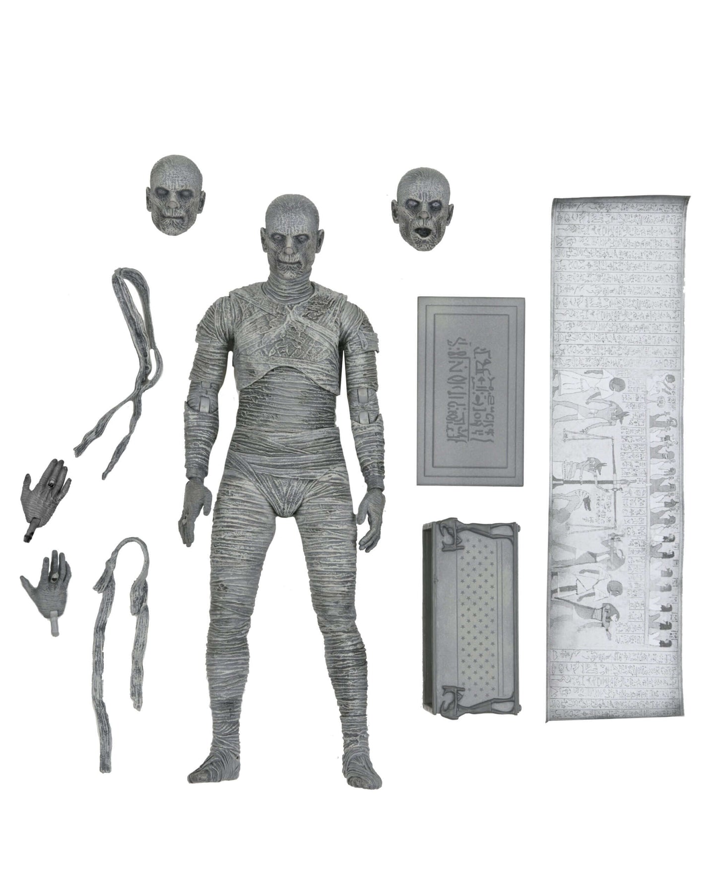 NECA Universal Monsters Ultimate Mummy (Black & White) Figure