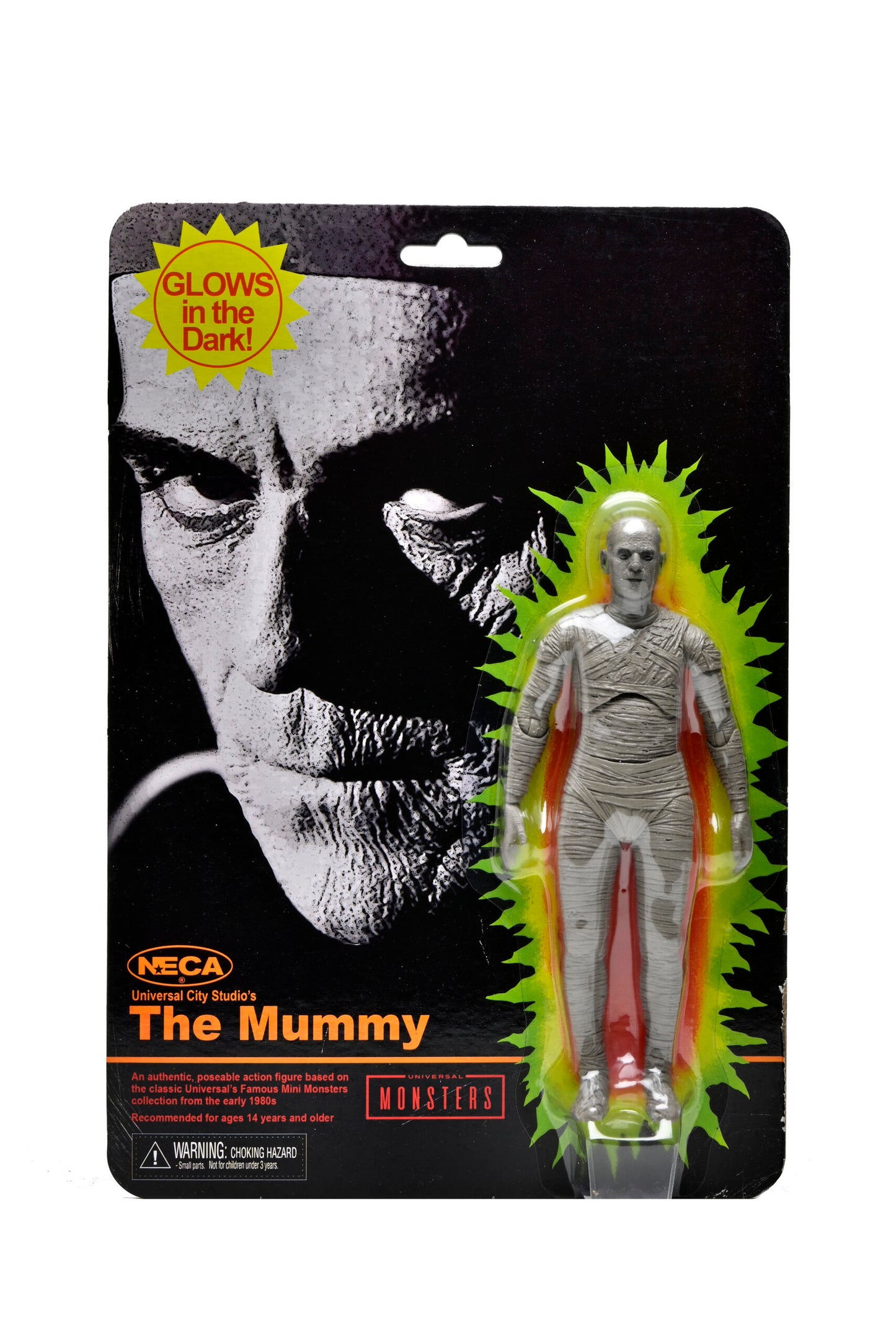 Universal Monsters Retro Glow-In-The-Dark The Mummy 7" Action Figure