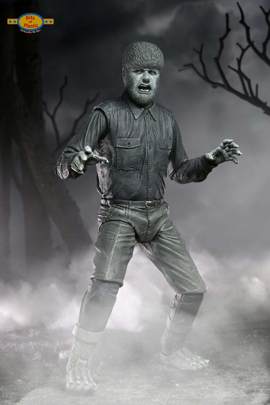 UNIVERSAL MONSTERS ULTIMATE WOLF MAN (BLACK & WHITE) 7” INCH SCALE ACTION FIGURE - NECA