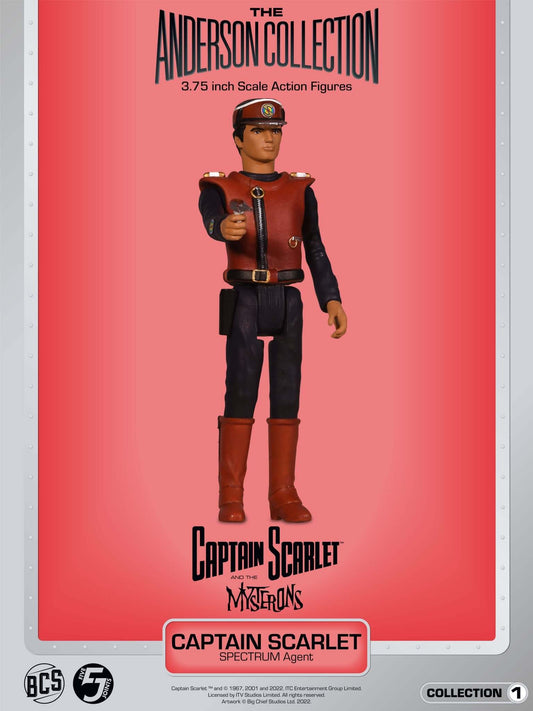 Pre-order July 2023 The Anderson Collection: Wave 1: Captain Scarlet: Action Figure: Captain Scarlet