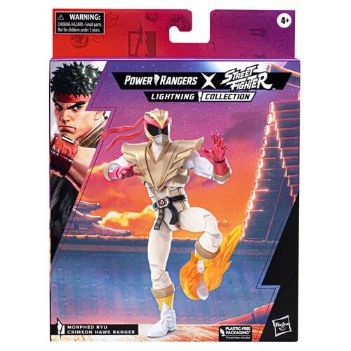 Power Rangers X Street Fighter Lightning Collection Morphed Ryu Crimson Hawk Ranger 6-Inch Action Figure