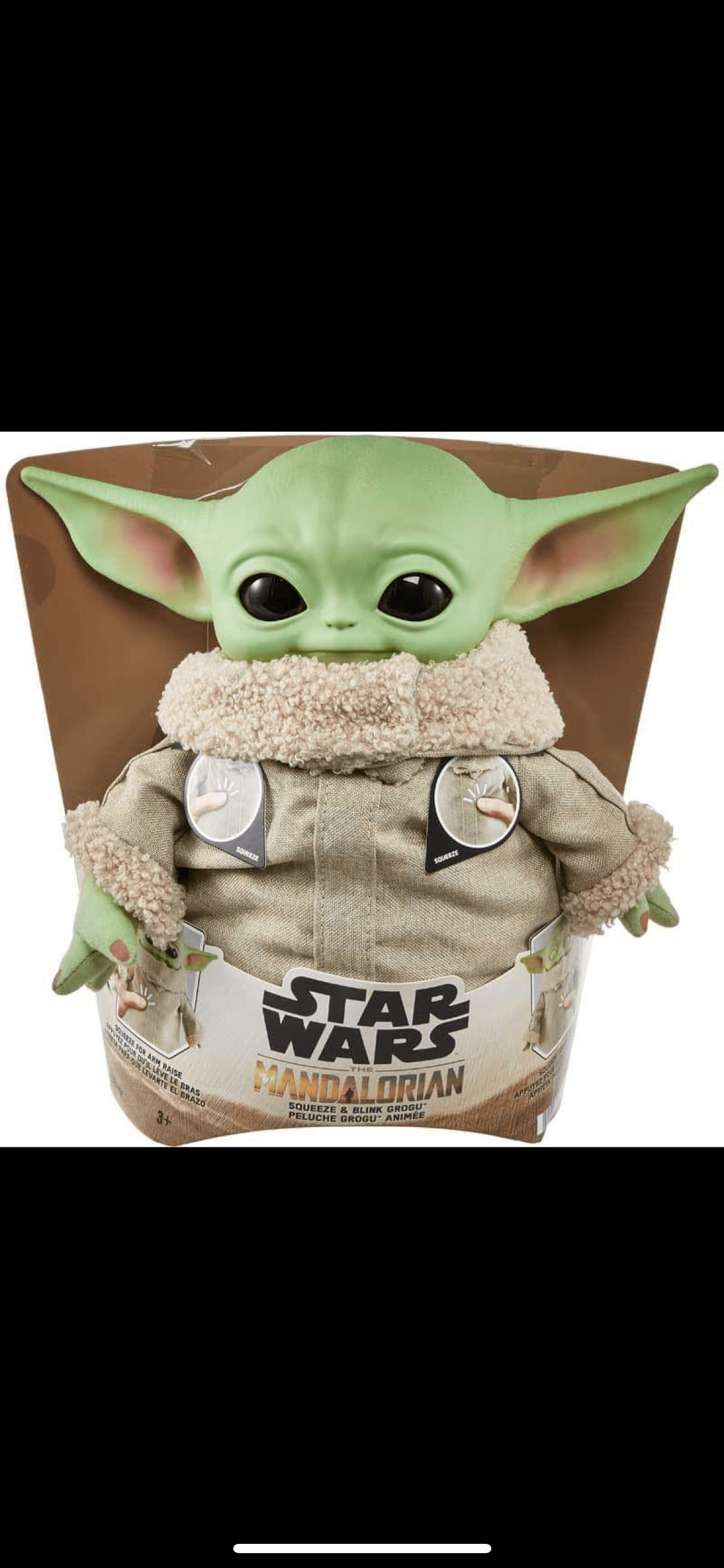 Star Wars Squeeze & Blink Grogu Feature Plush