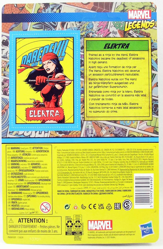 Hasbro Marvel Legends Daredevil Elektra Retro 3.75-in Action Figure