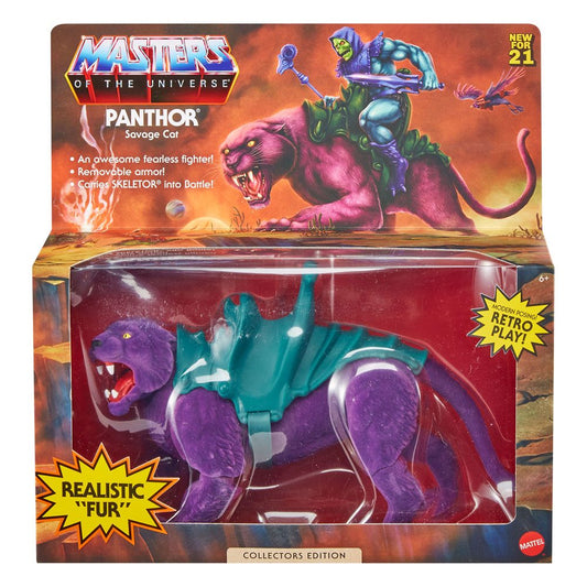 Masters of the Universe Origins Action Figure 2021 Panthor Flocked Collectors Edition Exclusive 14cm (slight tear on box)