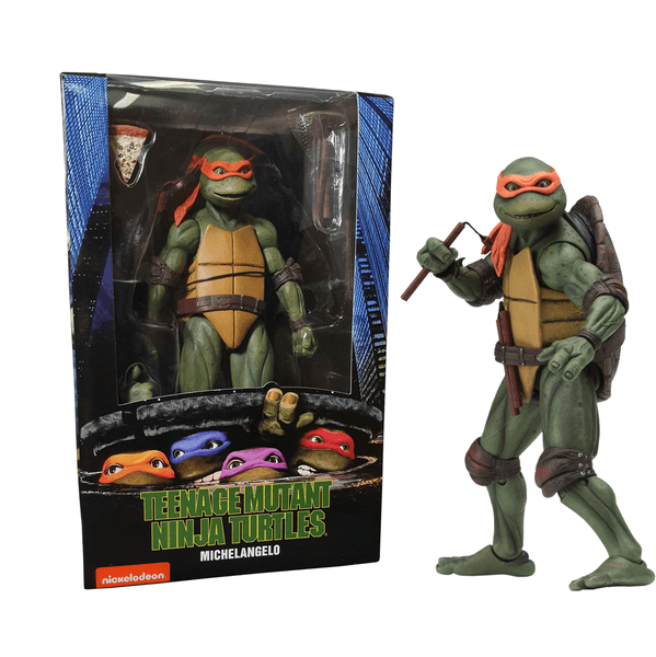 NECA TEENAGE MUTANT NINJA TURTLES 1990 MOVIE ACTION FIGURE - MICHELANGELO