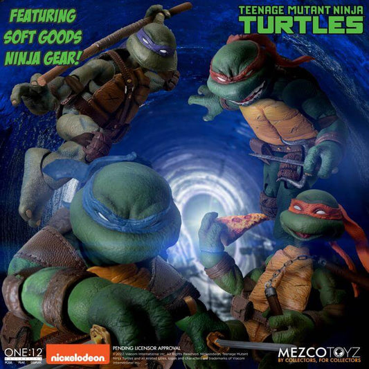 Pre-order Feb 2024 Mezco Teenage Mutant Ninja Turtles Deluxe Boxed Set