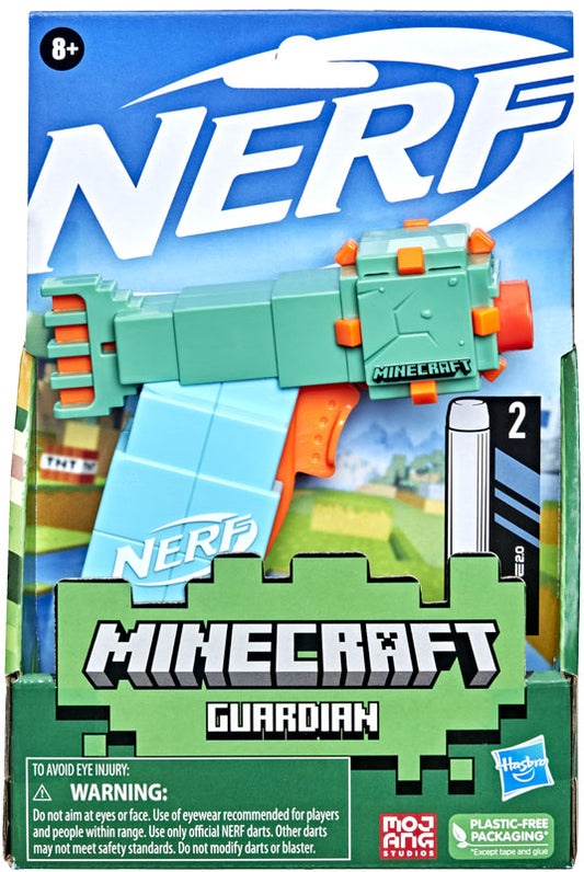 NERF Micro Shots Minecraft Guardian Mini Blaster