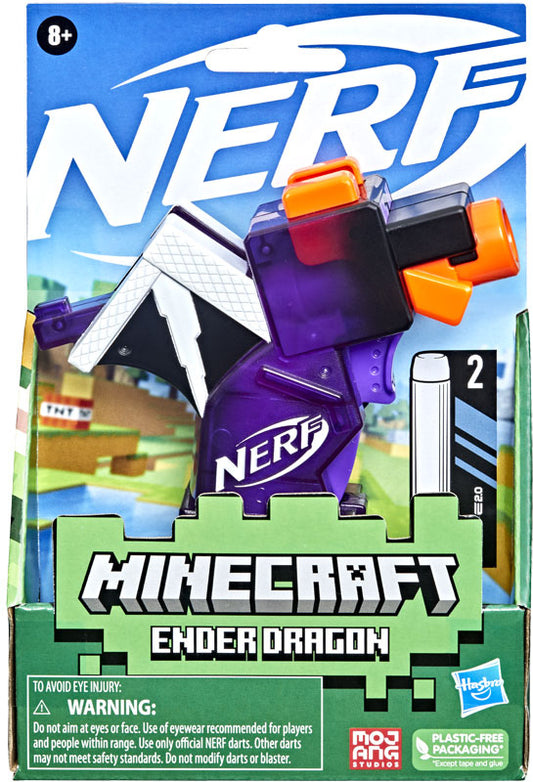 NERF Micro Shots Minecraft Ender Dragon Mini Blaster